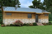 Cabin Style House Plan - 2 Beds 2 Baths 1153 Sq/Ft Plan #472-439 