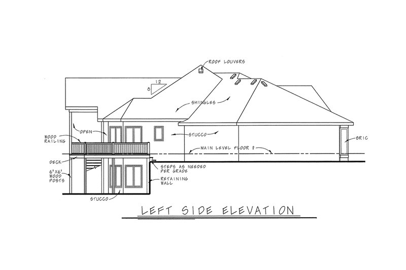 Dream House Plan - Exterior - Other Elevation for European House Plan #20-1282 - 3 bed, 2.5 bath