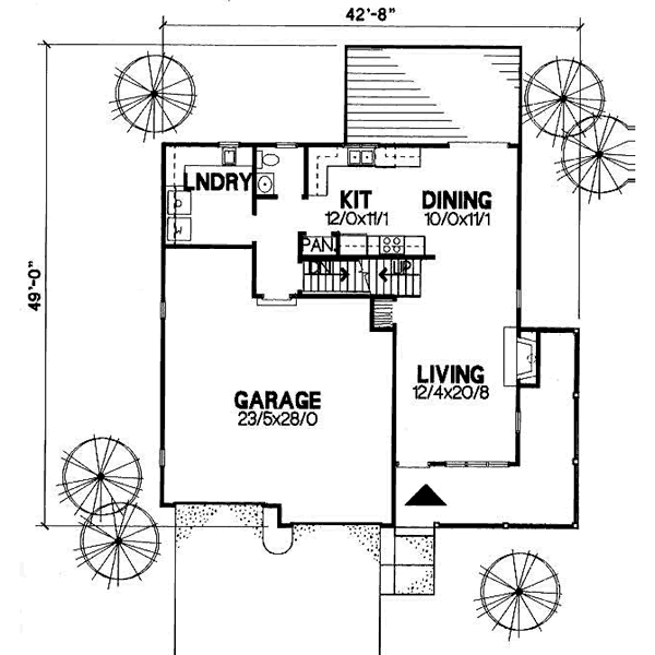 Traditional Floor Plan - Main Floor Plan #50-212