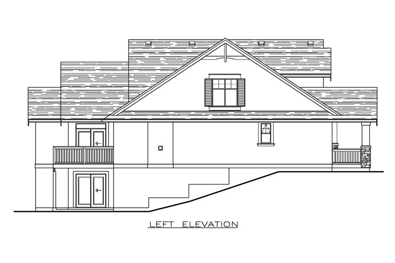 Architectural House Design - Exterior - Other Elevation for Craftsman House Plan #1100-178 - 3 bed, 2.5 bath