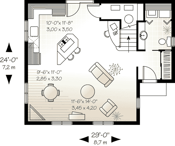 House Plan Design - Country Floor Plan - Main Floor Plan #23-226