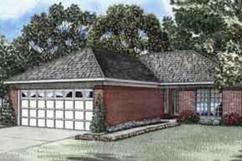 Architectural House Design - Southern Exterior - Front Elevation Plan #17-2118