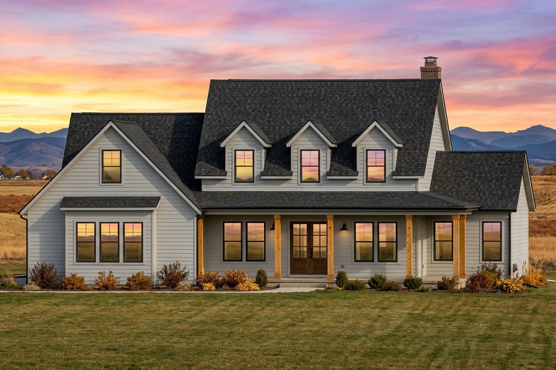 Home Plan - Exterior - Front Elevation 4 for Farmhouse House Plan #1096-206 - 4 bed, 3.5 bath