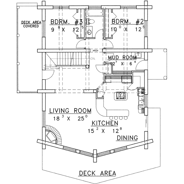 Home Plan - Traditional Floor Plan - Main Floor Plan #117-370