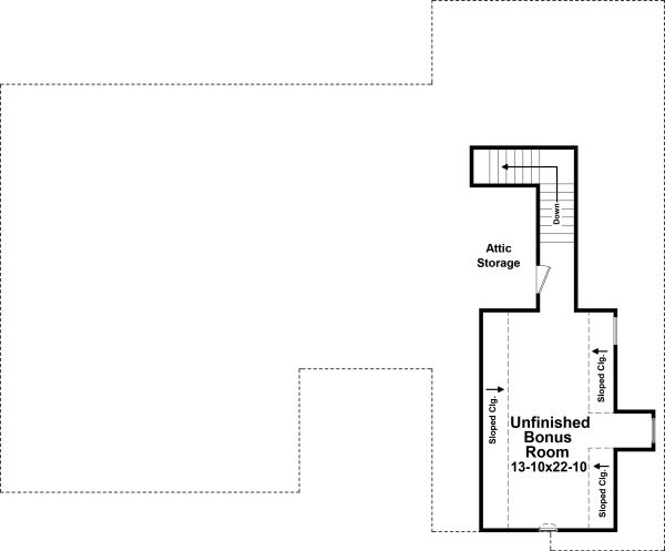 Architectural House Design - Traditional Floor Plan - Upper Floor Plan #21-347
