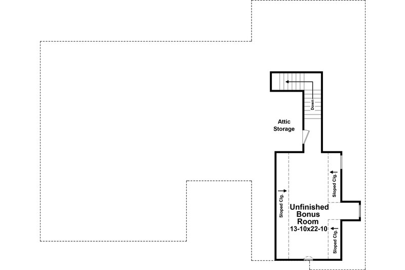 Architectural House Design - Floor Plan - Upper Floor for Traditional House Plan #21-347 - 3 bed, 2.5 bath