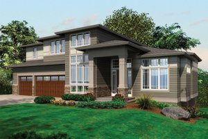 Contemporary House Plan front elevation