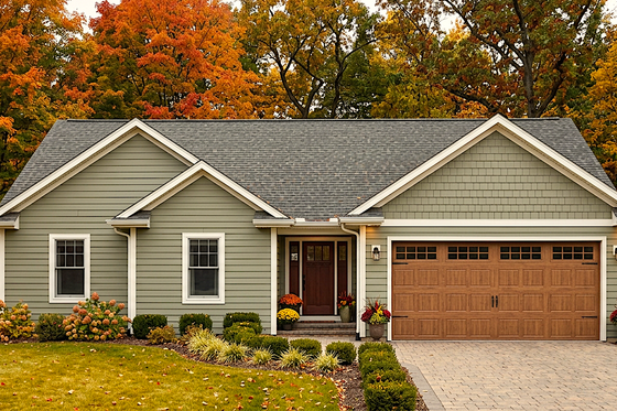 Exterior - Front Elevation for Ranch House Plan #30-135 - 3 bed, 2 bath