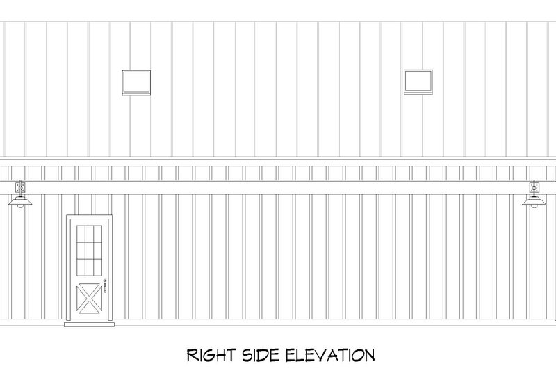 Home Plan - Exterior - Other Elevation 1 for Country House Plan #932-877, 0.5 bath