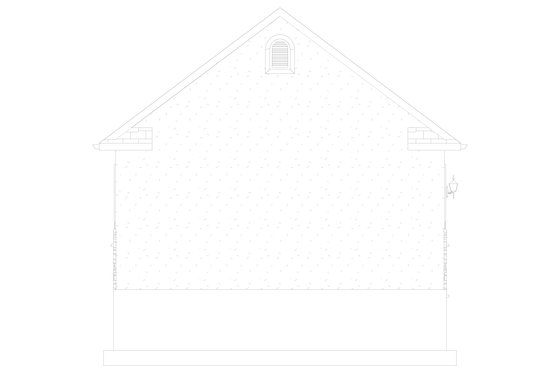 Exterior - Rear Elevation 1 for Traditional House Plan #1060-78, 0 bath
