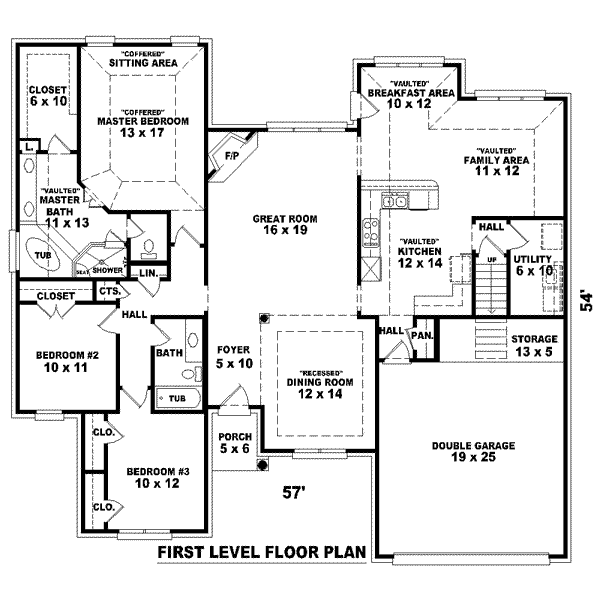 European Floor Plan - Main Floor Plan #81-1521