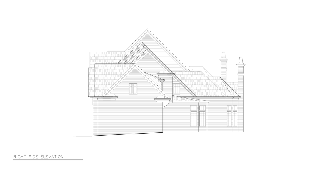 Exterior - Other Elevation 2 for European House Plan #119-242 - 4 bed, 4.5 bath