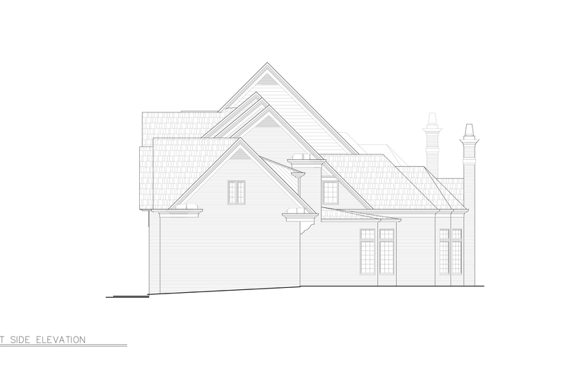 House Plan Design - Exterior - Other Elevation 2 for European House Plan #119-242 - 4 bed, 4.5 bath