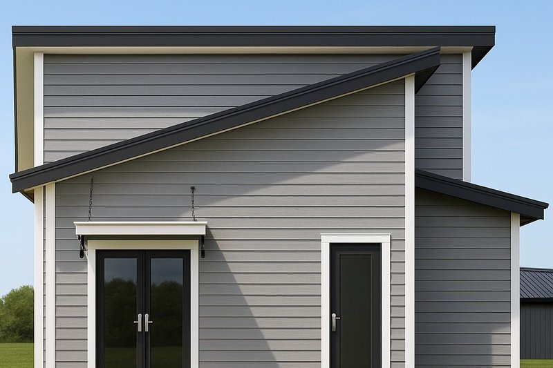House Blueprint - Exterior - Other Elevation for Modern House Plan #112-297 - 1 bed, 1 bath