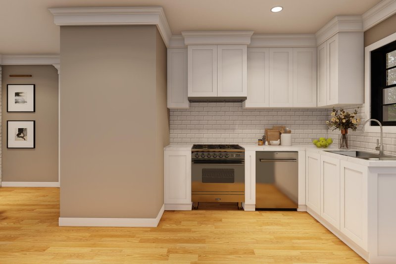 House Plan Design - Interior - Kitchen 1 for Traditional House Plan #923-397 - 2 bed, 1 bath
