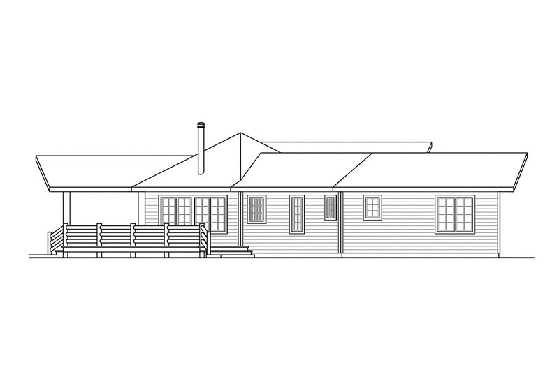 Home Plan - Exterior - Other Elevation for Ranch House Plan #124-205 - 3 bed, 2 bath