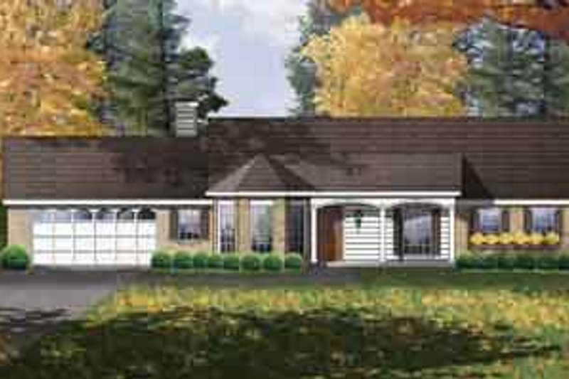 Home Plan - Traditional Exterior - Front Elevation Plan #40-332