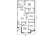 Ranch Style House Plan - 4 Beds 2 Baths 1486 Sq/Ft Plan #84-452 