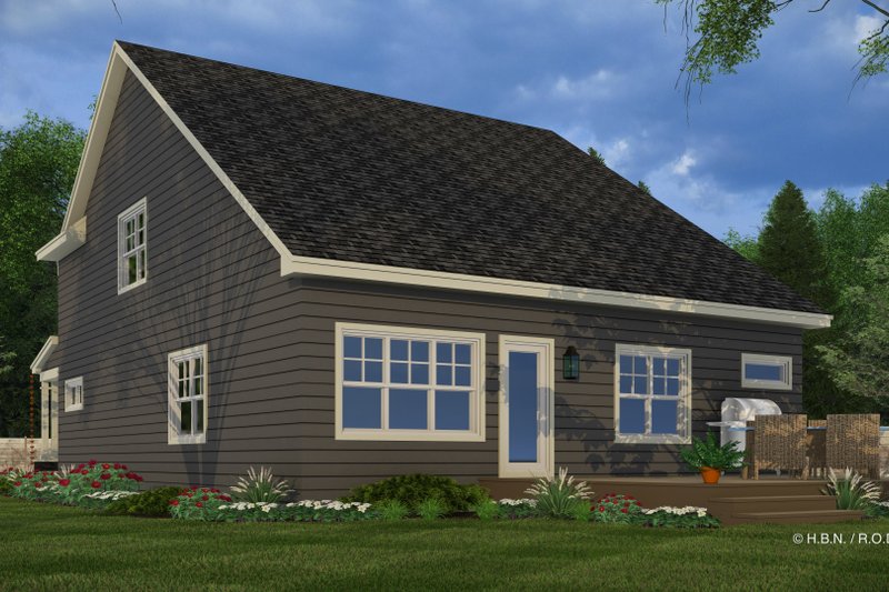 Home Plan - Exterior - Rear Elevation 2 for Craftsman House Plan #51-1344 - 3 bed, 2.5 bath