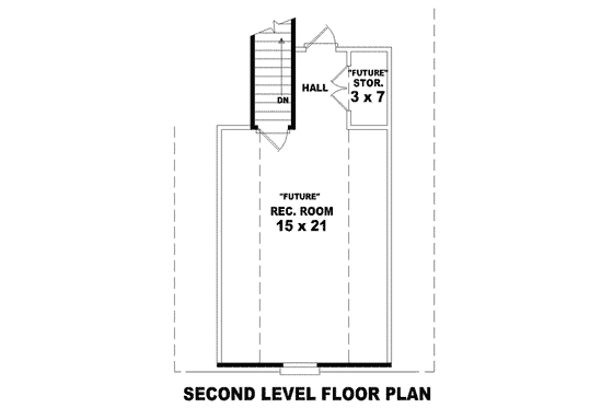 Floor Plan - Other Floor for European House Plan #81-1540 - 3 bed, 2 bath
