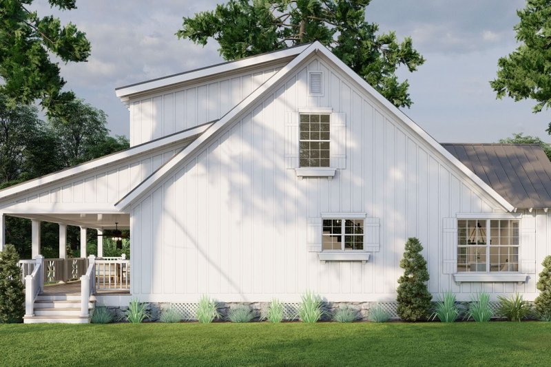 House Design - Exterior - Other Elevation 2 for Country House Plan #923-406 - 3 bed, 2.5 bath
