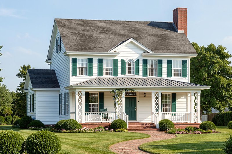 Country Style House Plan - 4 Beds 3.5 Baths 2219 Sq/Ft Plan #137-378 Photo