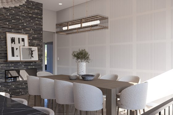 Interior - Dining Room 1 for Modern House Plan #455-733 - 3 bed, 2.5 bath