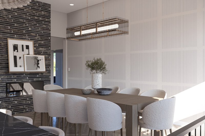 House Plan Design - Interior - Dining Room 1 for Modern House Plan #455-733 - 3 bed, 2.5 bath