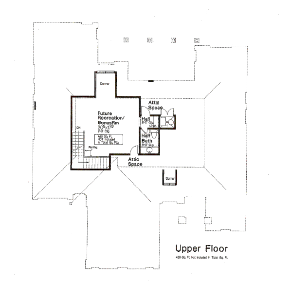 Architectural House Design - Tudor Floor Plan - Other Floor Plan #310-659