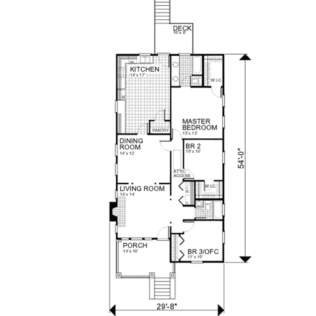 Cottage Style House Plan 3 Beds 2 Baths 1428 Sq Ft Plan 30 104 Houseplans Com Cottage Style House Plan 3 Beds 2 Baths 1428 Sq Ft Plan 30 104 Houseplans Com
