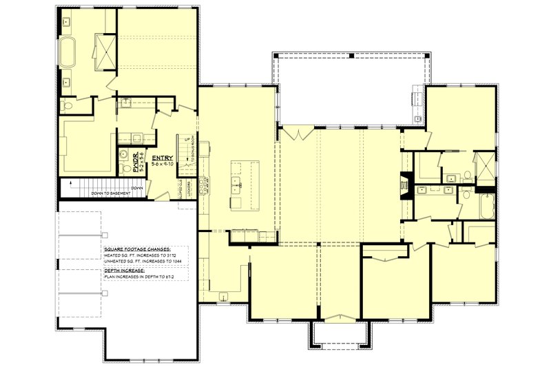 Home Plan - Floor Plan - Other Floor for Farmhouse House Plan #430-410 - 4 bed, 3.5 bath