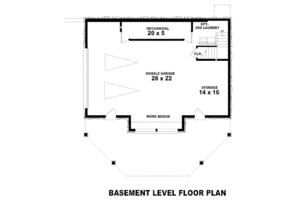 Floor Plan - Lower Floor for Country House Plan #81-13786 - 3 bed, 3 bath