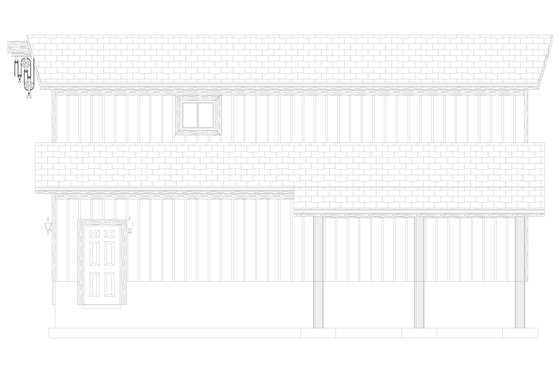 Exterior - Other Elevation 3 for Barndominium House Plan #1060-97 - 1 bed, 1 bath