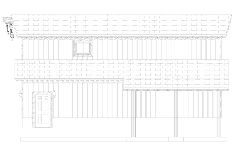 Architectural House Design - Exterior - Other Elevation 3 for Barndominium House Plan #1060-97 - 1 bed, 1 bath
