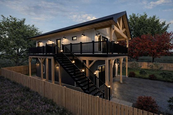 Exterior - Other Elevation for Farmhouse House Plan #1101-64 - 3 bed, 1 bath