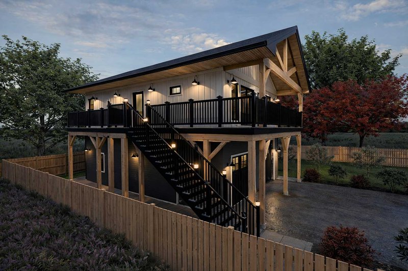 Dream House Plan - Exterior - Other Elevation for Farmhouse House Plan #1101-64 - 3 bed, 1 bath