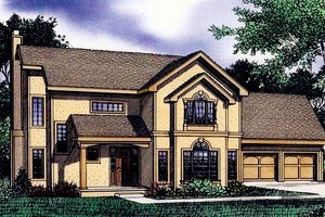Traditional Exterior - Front Elevation Plan #405-193