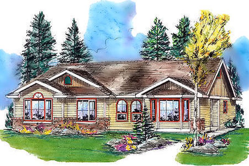Home Plan - Traditional Exterior - Front Elevation Plan #18-1031