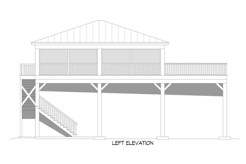 Home Plan - Exterior - Other Elevation for Contemporary House Plan #932-809, 0 bath