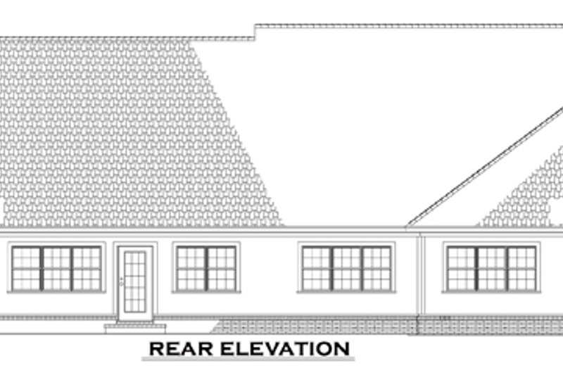 Dream House Plan - Exterior - Rear Elevation for Traditional House Plan #17-548 - 1 bed, 1.5 bath