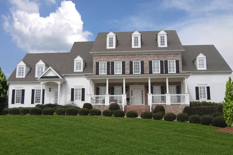 Dream House Plan - Farmhouse Exterior - Front Elevation Plan #54-380