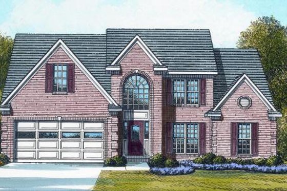 Exterior - Front Elevation for Traditional House Plan #424-144 - 5 bed, 3 bath