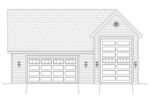 Exterior - Front Elevation 3 for Country House Plan #932-198, 0 bath