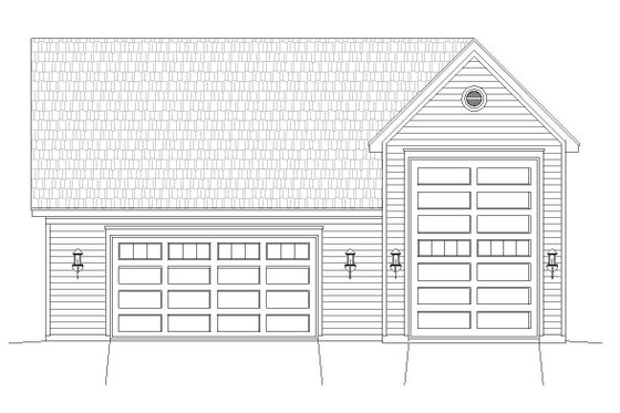 Exterior - Front Elevation 3 for Country House Plan #932-198, 0 bath