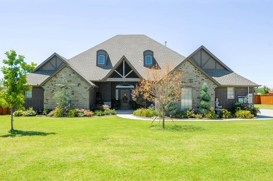 Exterior - Front Elevation for European House Plan #65-520 - 3 bed, 2.5 bath