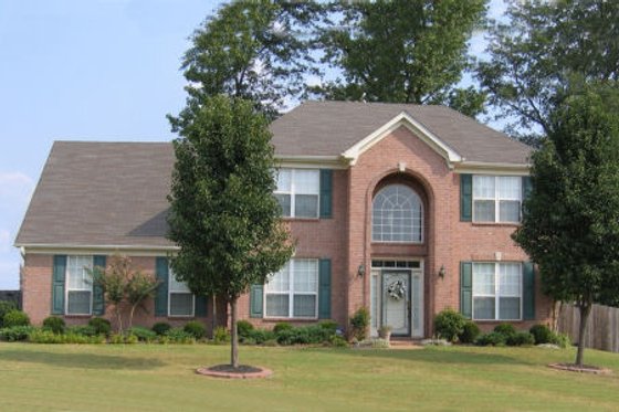 Exterior - Front Elevation for European House Plan #81-13683 - 4 bed, 2.5 bath