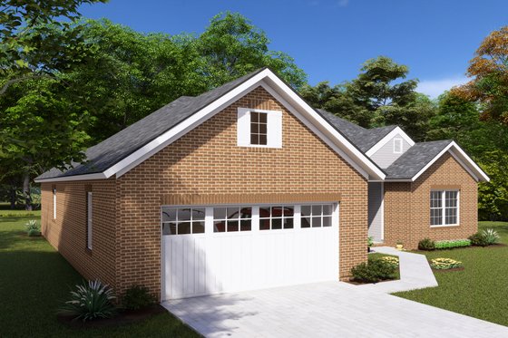 Exterior - Other Elevation 3 for Ranch House Plan #513-19 - 5 bed, 3 bath