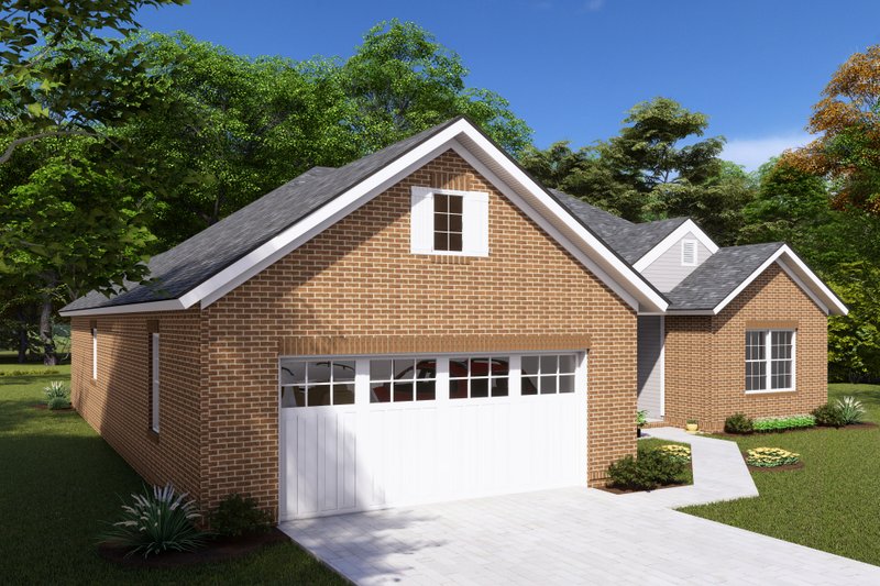 House Plan Design - Exterior - Other Elevation 3 for Ranch House Plan #513-19 - 5 bed, 3 bath