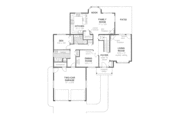 Tudor Style House Plan - 4 Beds 3 Baths 2431 Sq/Ft Plan #18-8972 