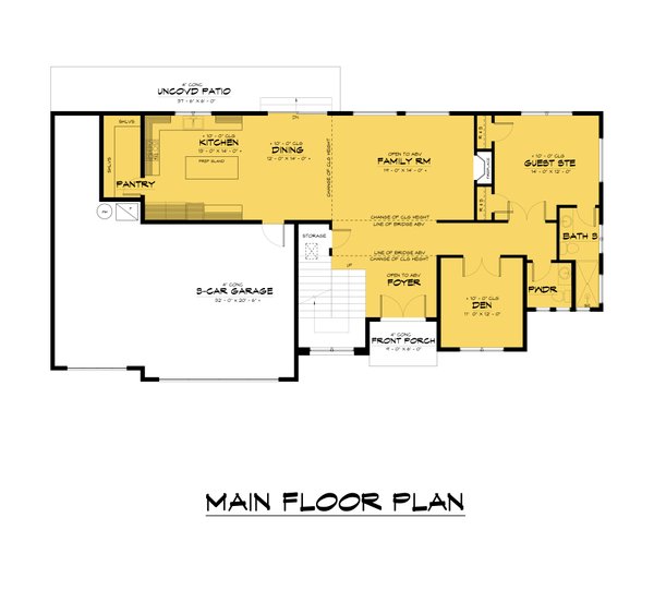 Farmhouse Floor Plan - Main Floor Plan #1066-242